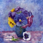 Posy of Pansies Thumbnail